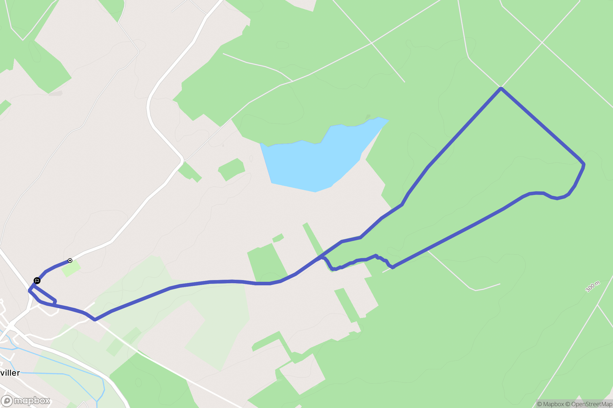 Gerbéviller : carte du parcours de randonnée - France
