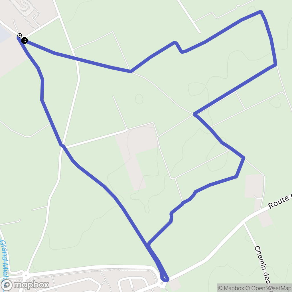 Bouillargues : carte du parcours de randonnée - France