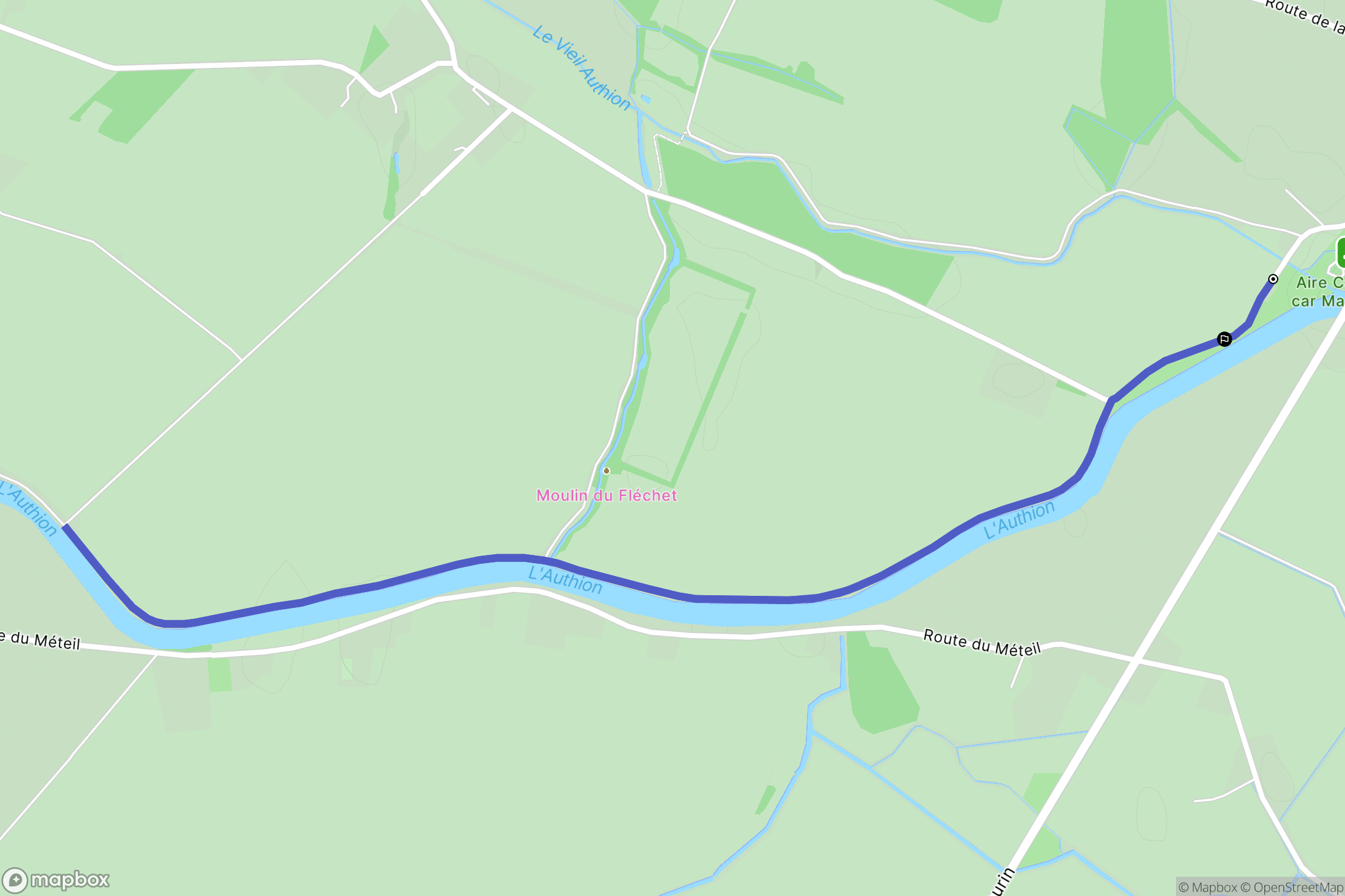 Mazé-Milon : carte du parcours de randonnée - France