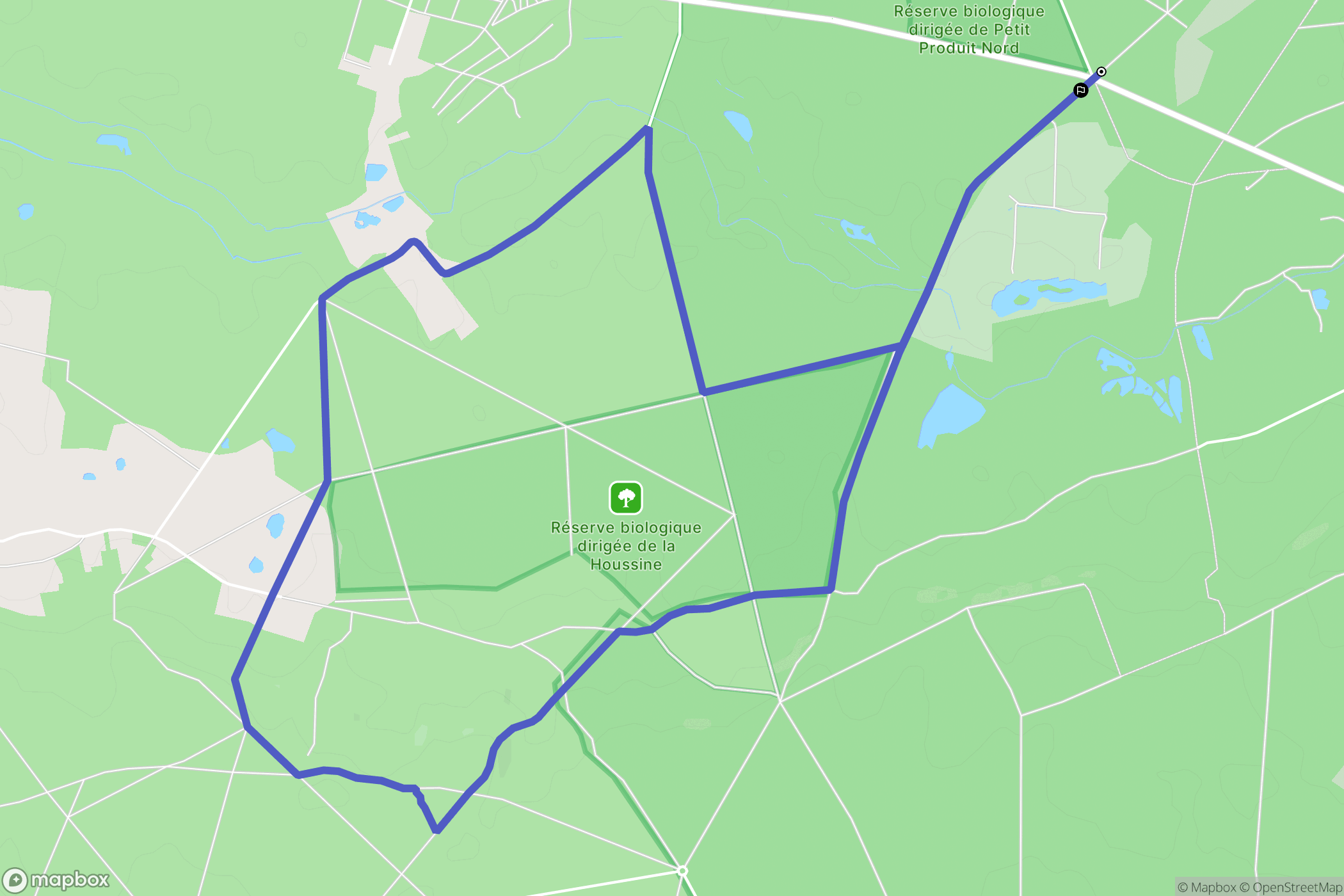 Saint-Léger-en-Yvelines : carte du parcours de randonnée - France