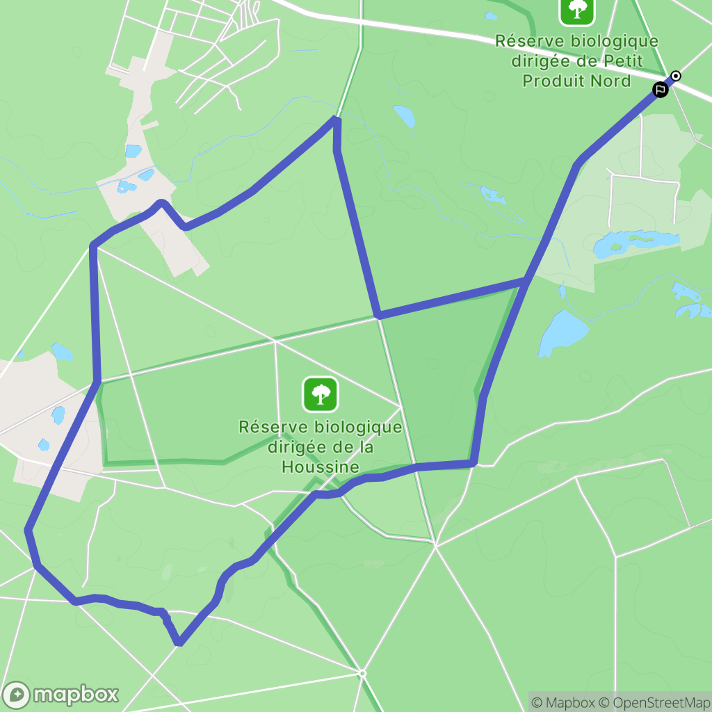 Saint-Léger-en-Yvelines : carte du parcours de randonnée - France