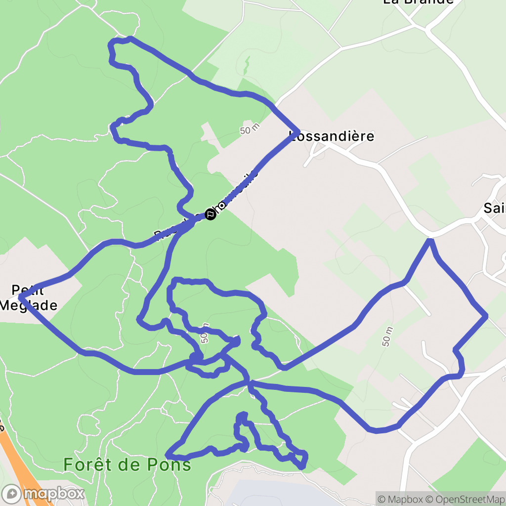 Saint Leger : carte du parcours de randonnée - France