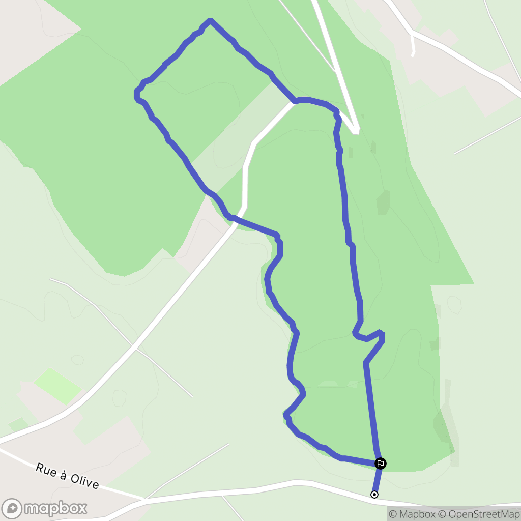 Guerville : carte du parcours de randonnée - France
