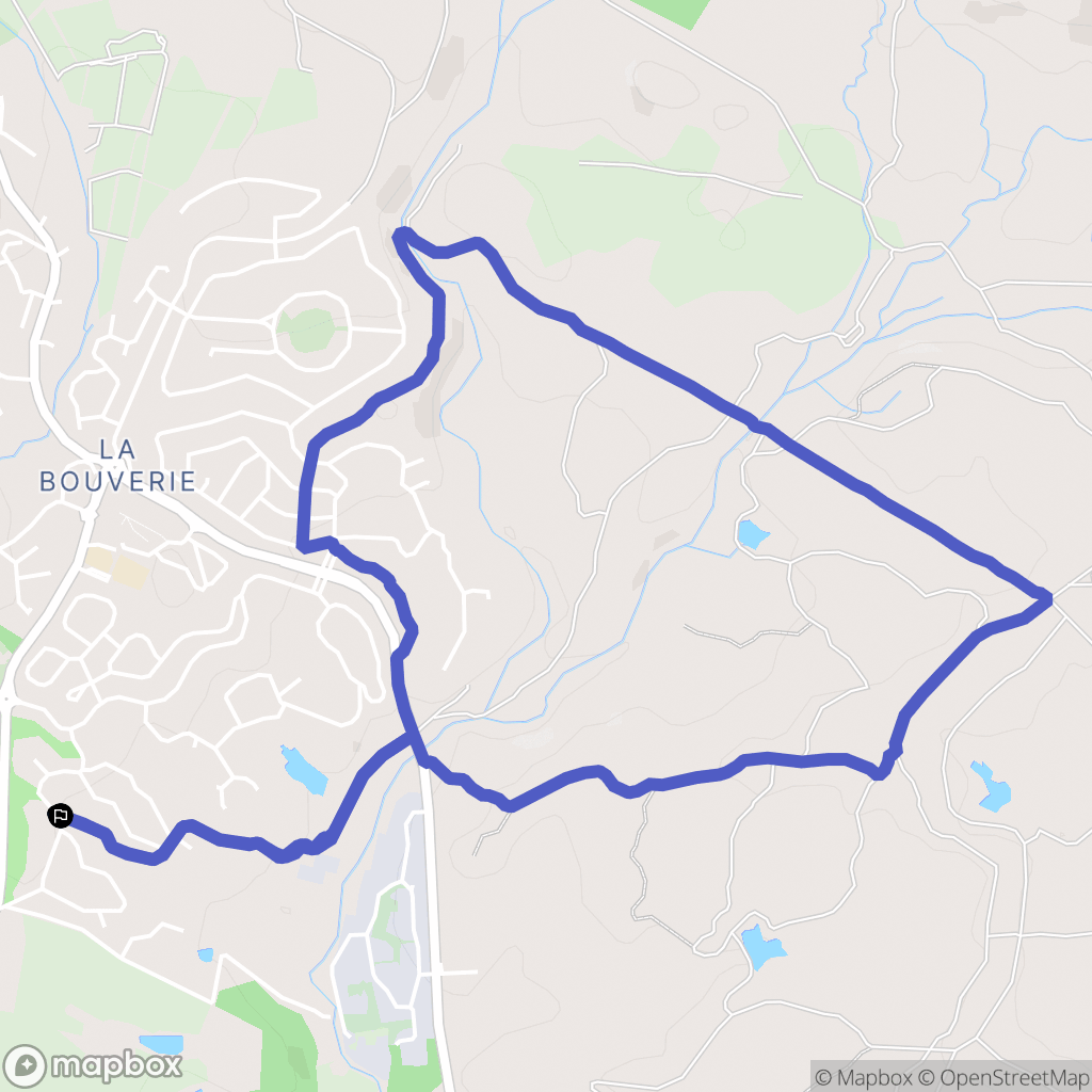 Roquebrune-sur-Argens : carte du parcours de randonnée - France