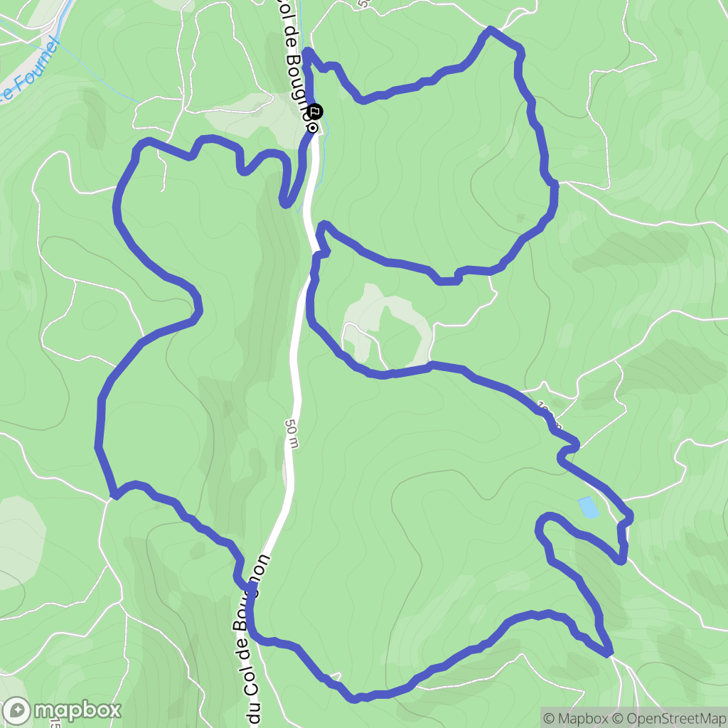 Roquebrune-sur-Argens : carte du parcours de randonnée - France