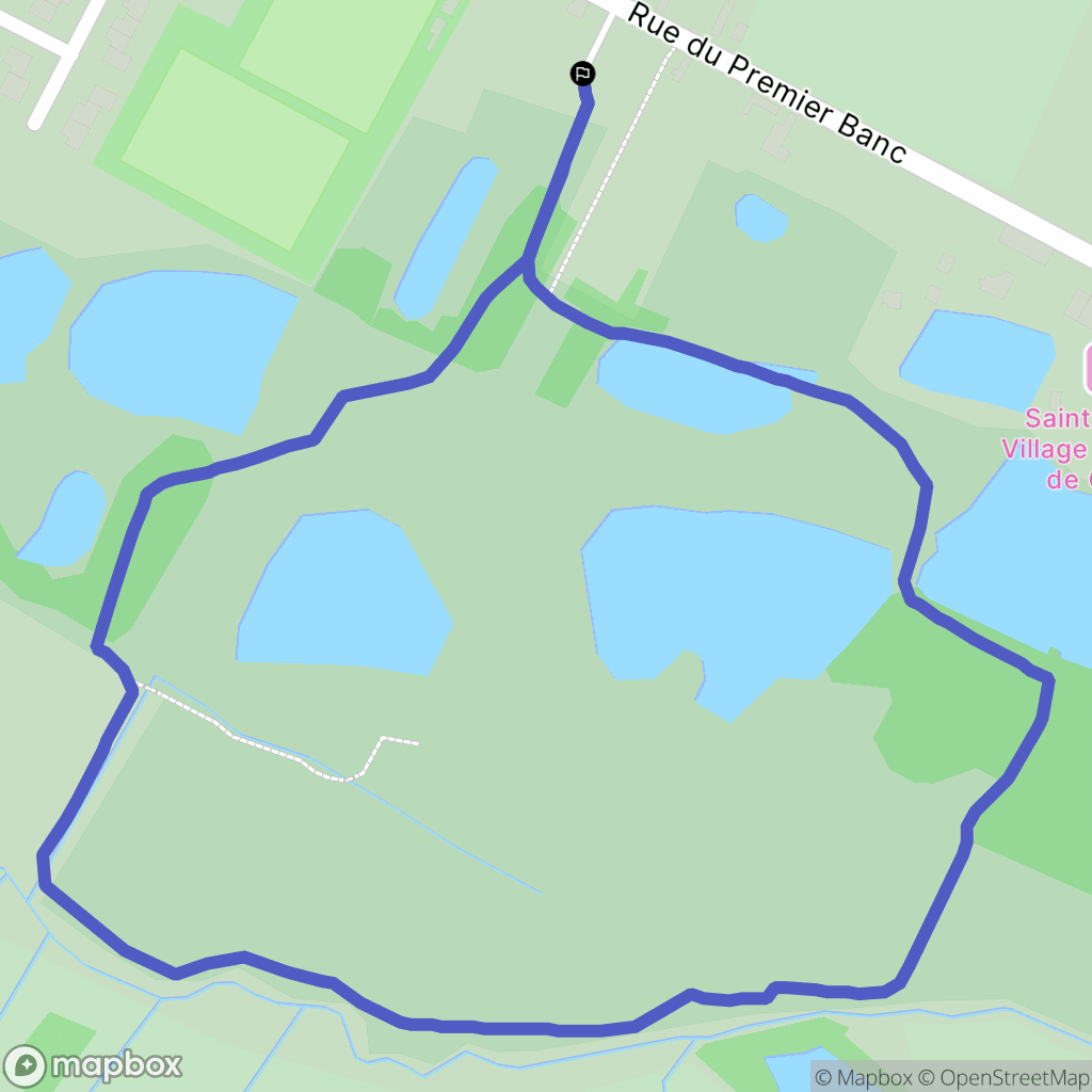 Guines : carte du parcours de randonnée - France