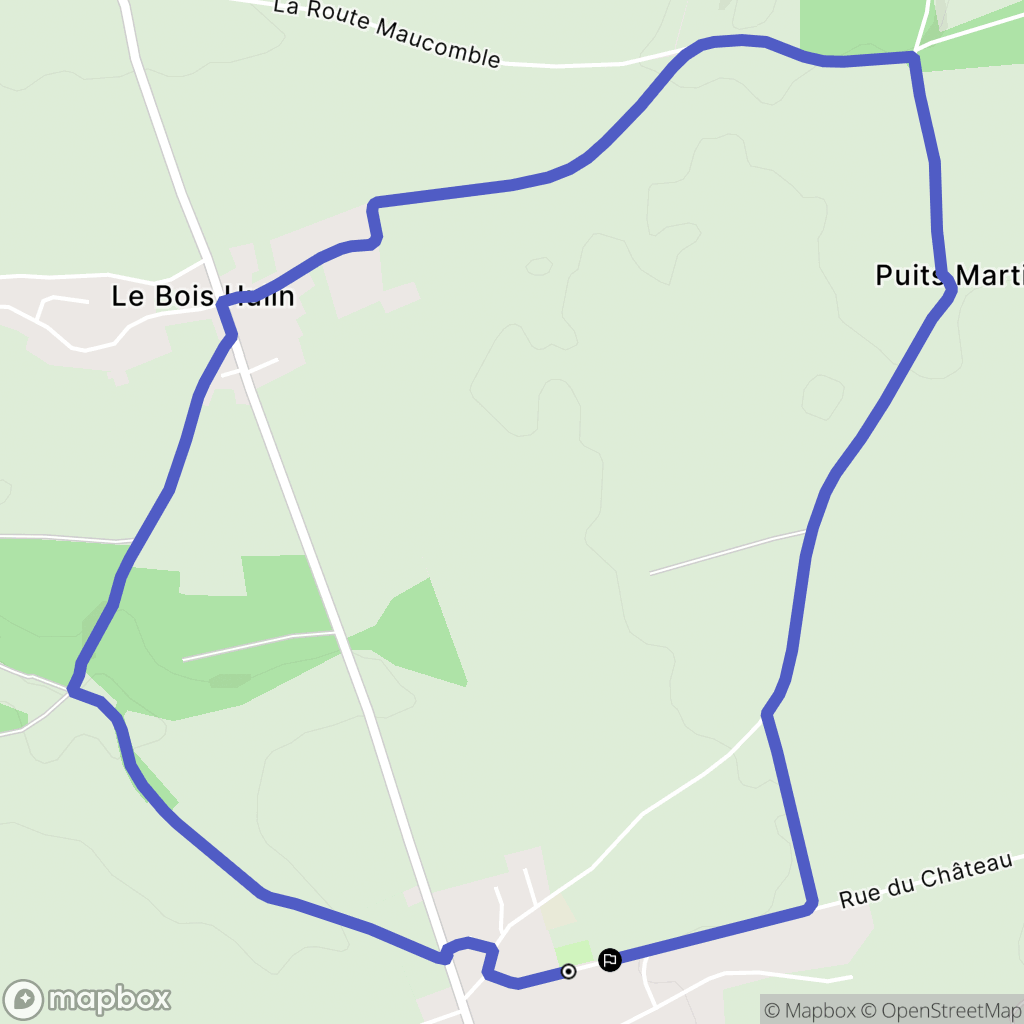 Sainte-Foy : carte du parcours de randonnée - France