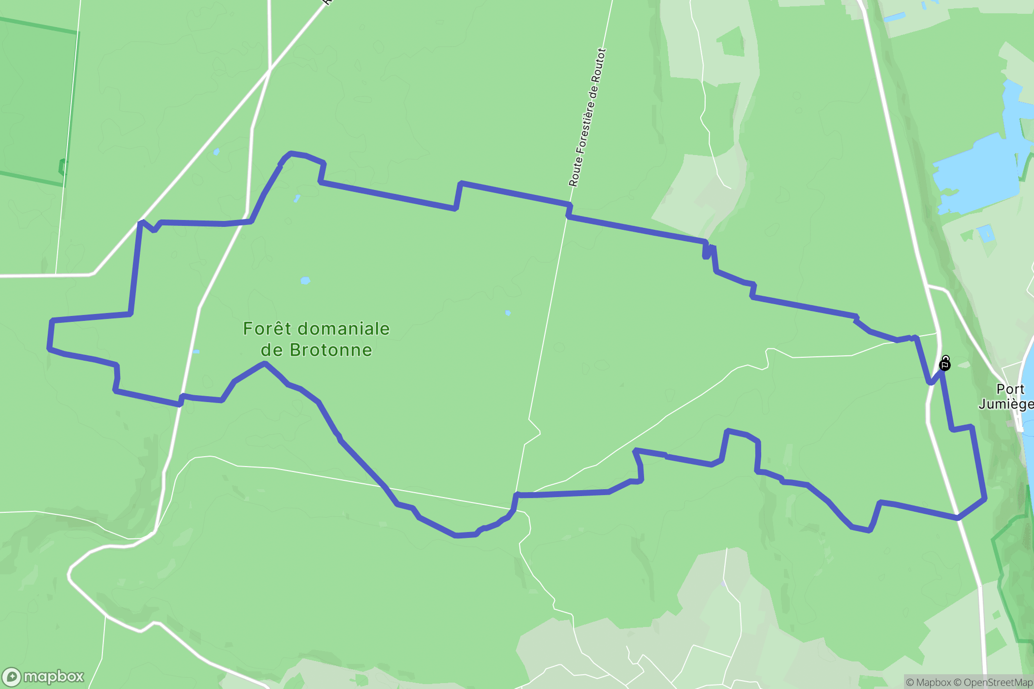 Arelaune-en-Seine : carte du parcours de randonnée - France