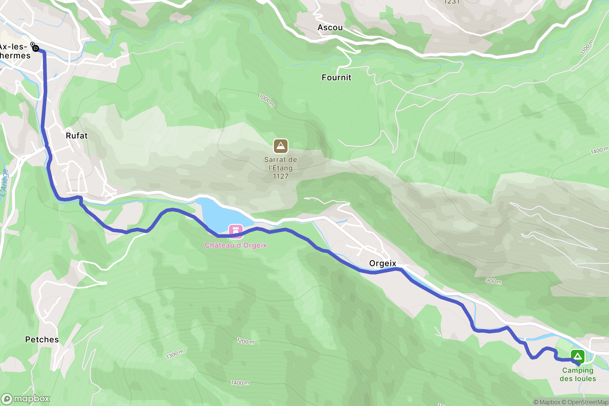 Ax-les-Thermes: routekaart voor buitenactiviteiten - France