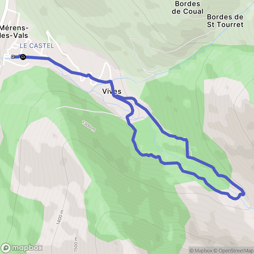 Mérens-les-Vals: routekaart voor buitenactiviteiten - France