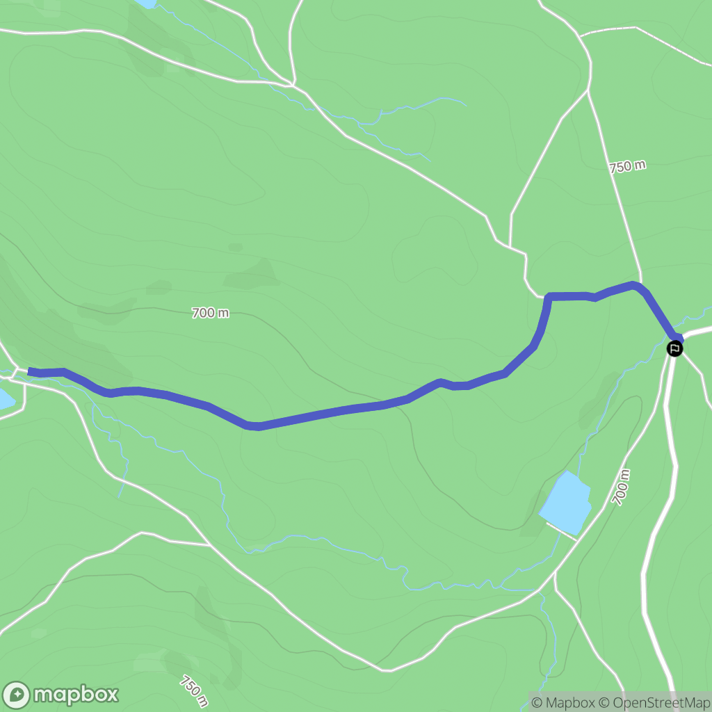 Anost : carte du parcours de randonnée - France
