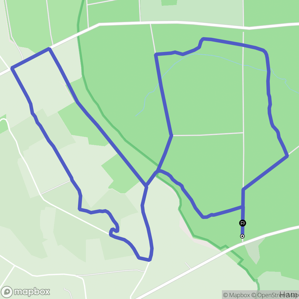Saint-Sauveur-le-Vicomte : carte du parcours de randonnée - France