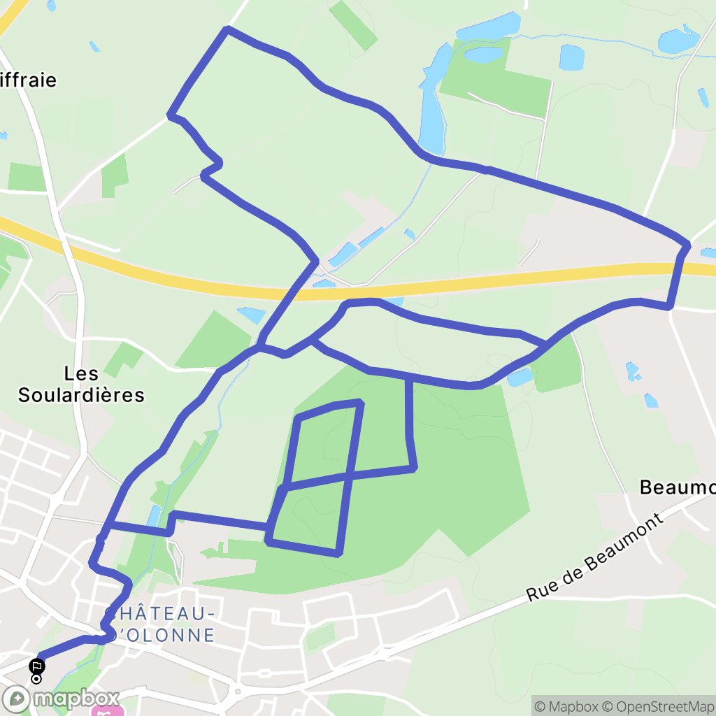 Les Sables-d'Olonne : carte du parcours de randonnée - France