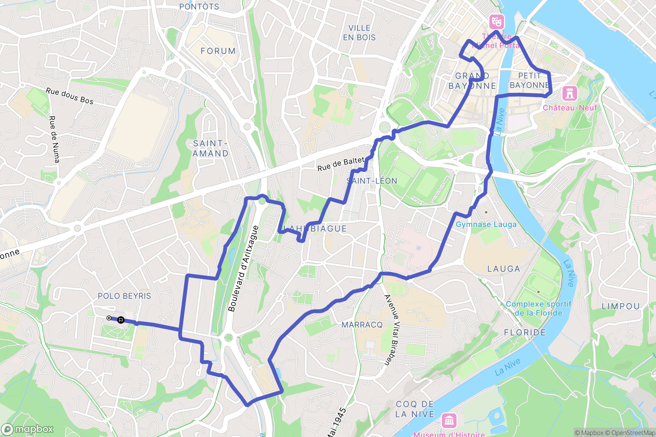 Bayonne: routekaart voor buitenactiviteiten - France