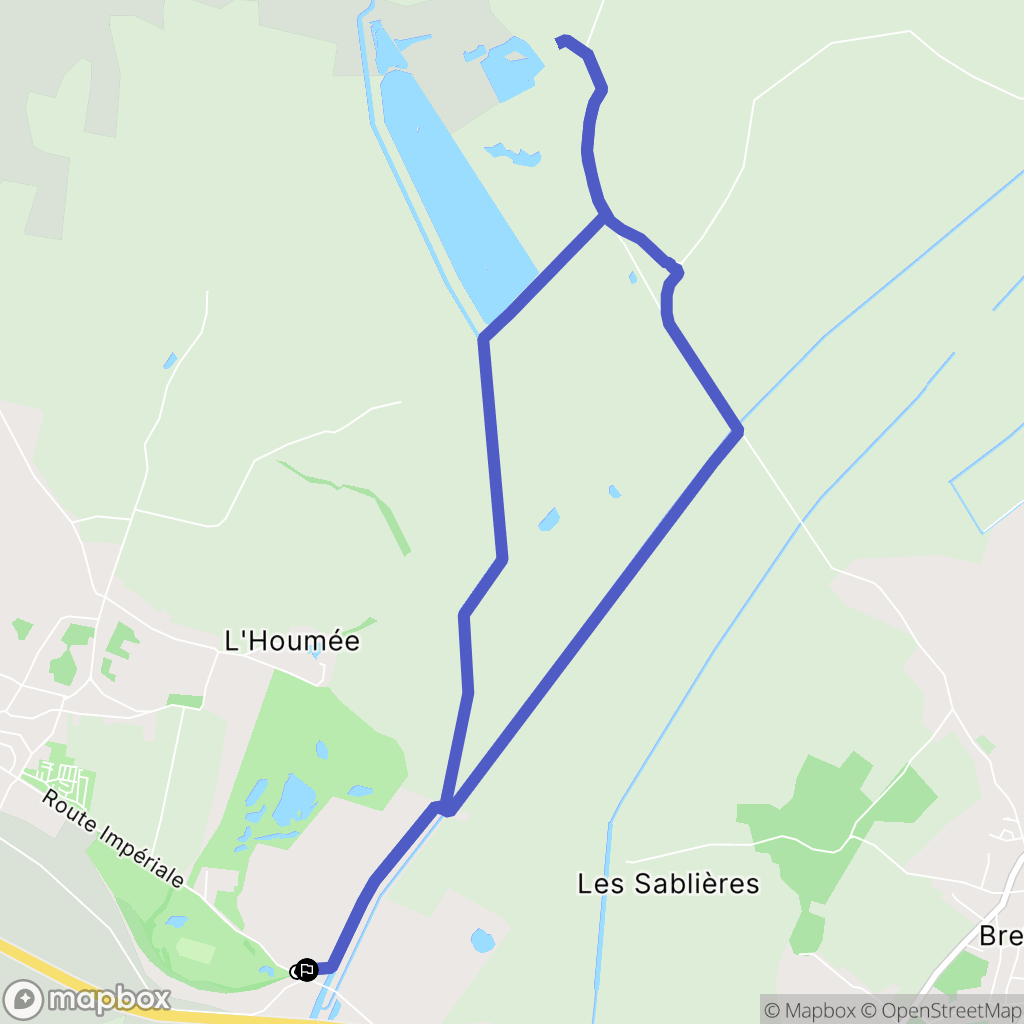 Saint-Laurent-de-la-Prée : carte du parcours de randonnée - France