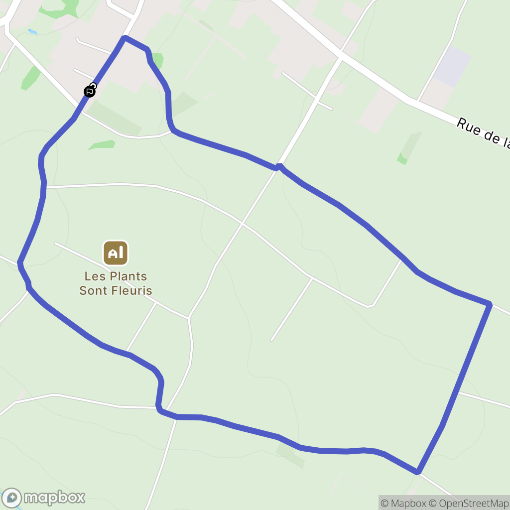 Givry : carte du parcours de randonnée - France
