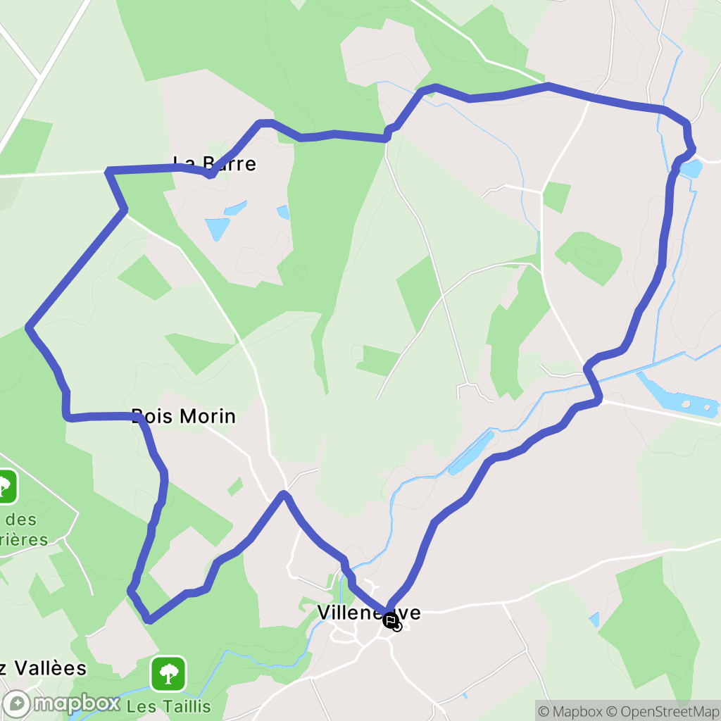 Sillars : carte du parcours de randonnée - France