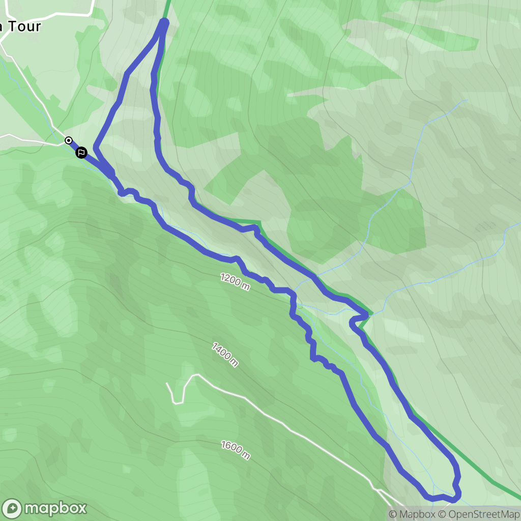 Saint-Maurice-en-Valgodemard : carte du parcours de randonnée - France
