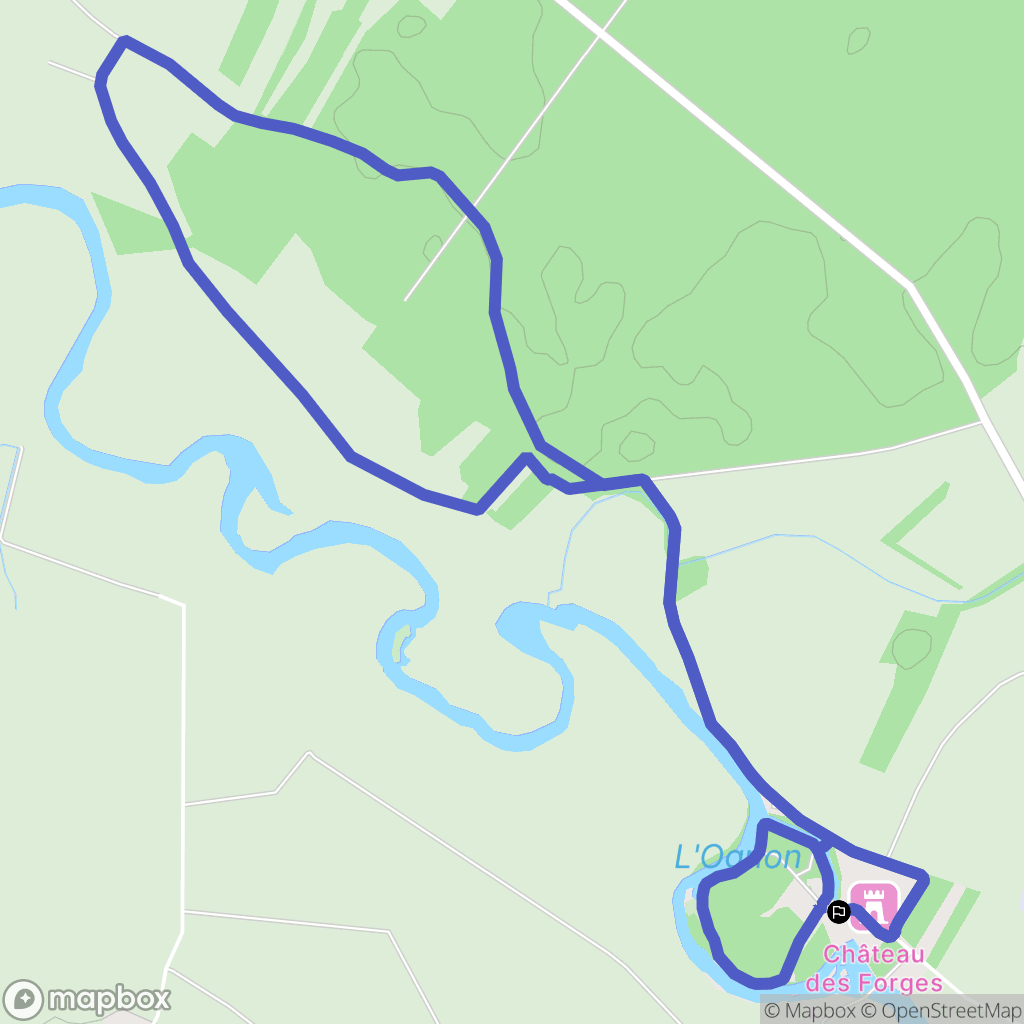 Pesmes : carte du parcours de randonnée - France