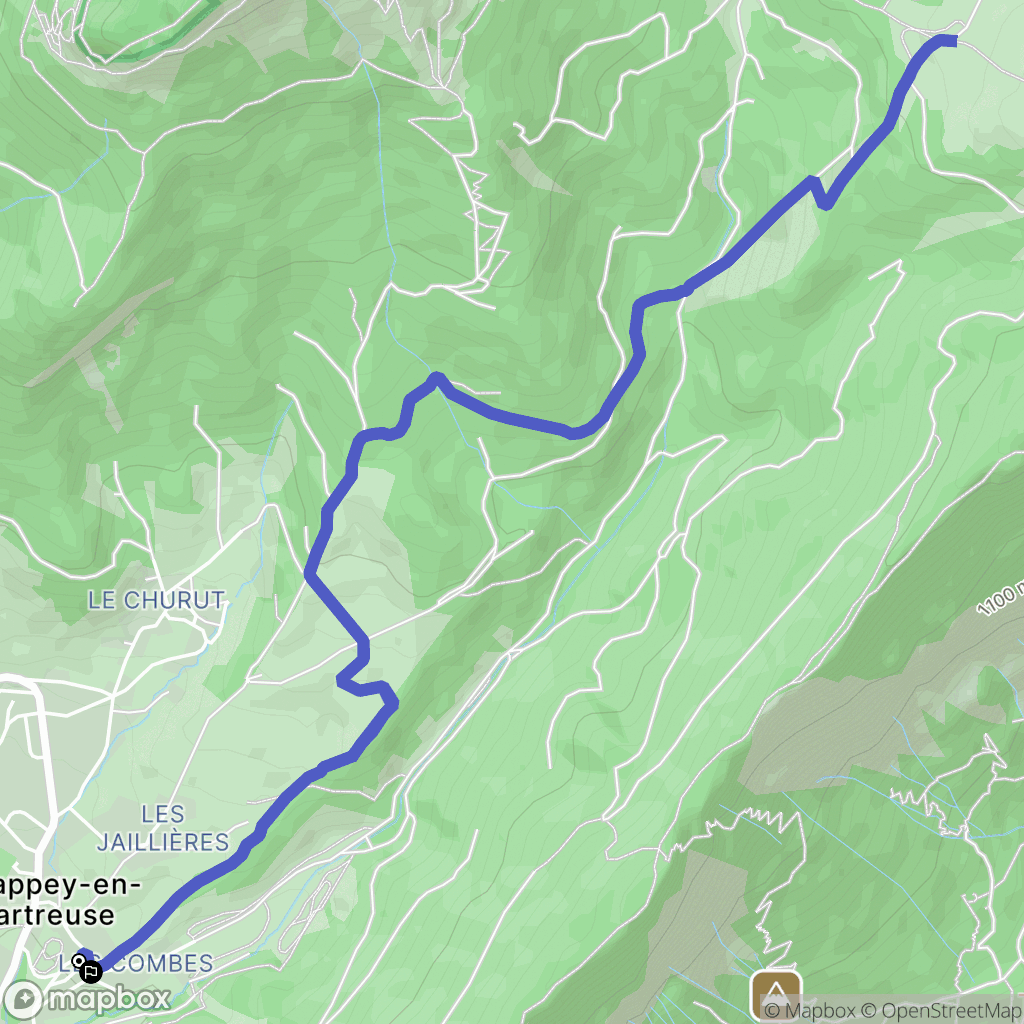 Le Sappey-en-Chartreuse: routekaart voor buitenactiviteiten - France