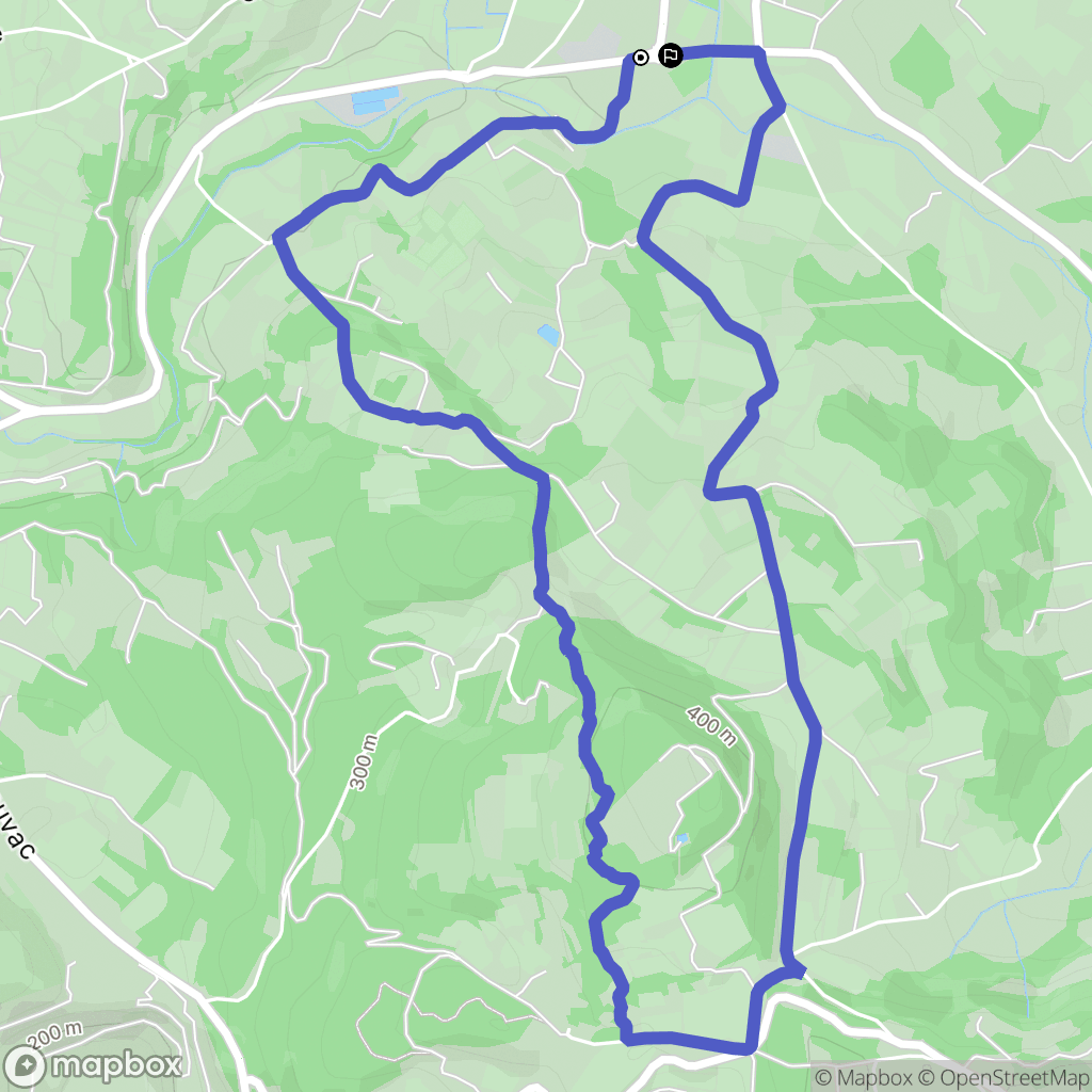 Mormoiron : carte du parcours de randonnée - France