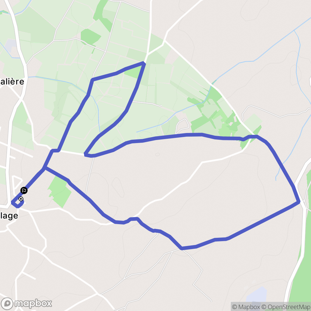 Saint-Hilaire-de-Brethmas : carte du parcours de randonnée - France