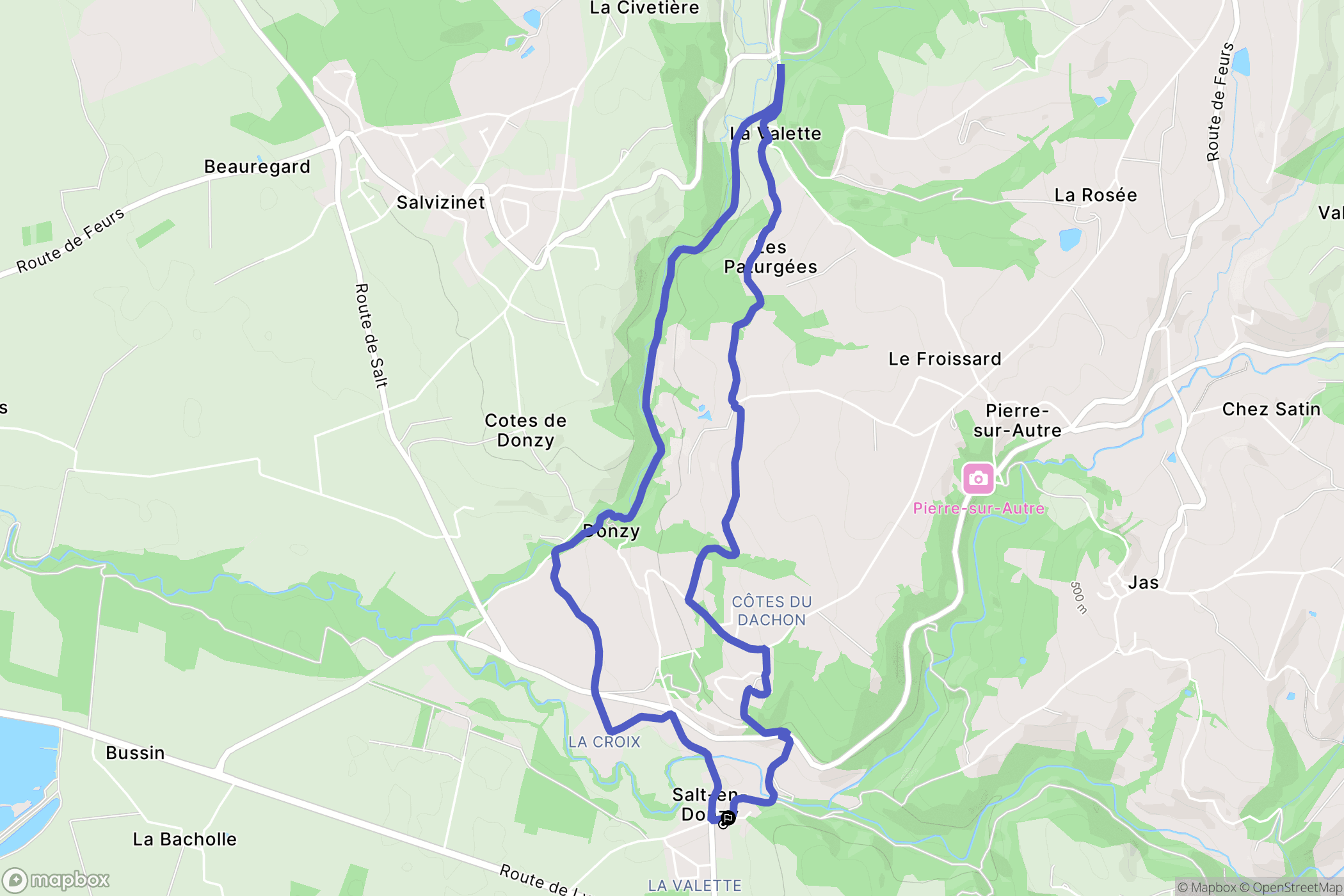 Salt en Donzy: routekaart voor buitenactiviteiten - France