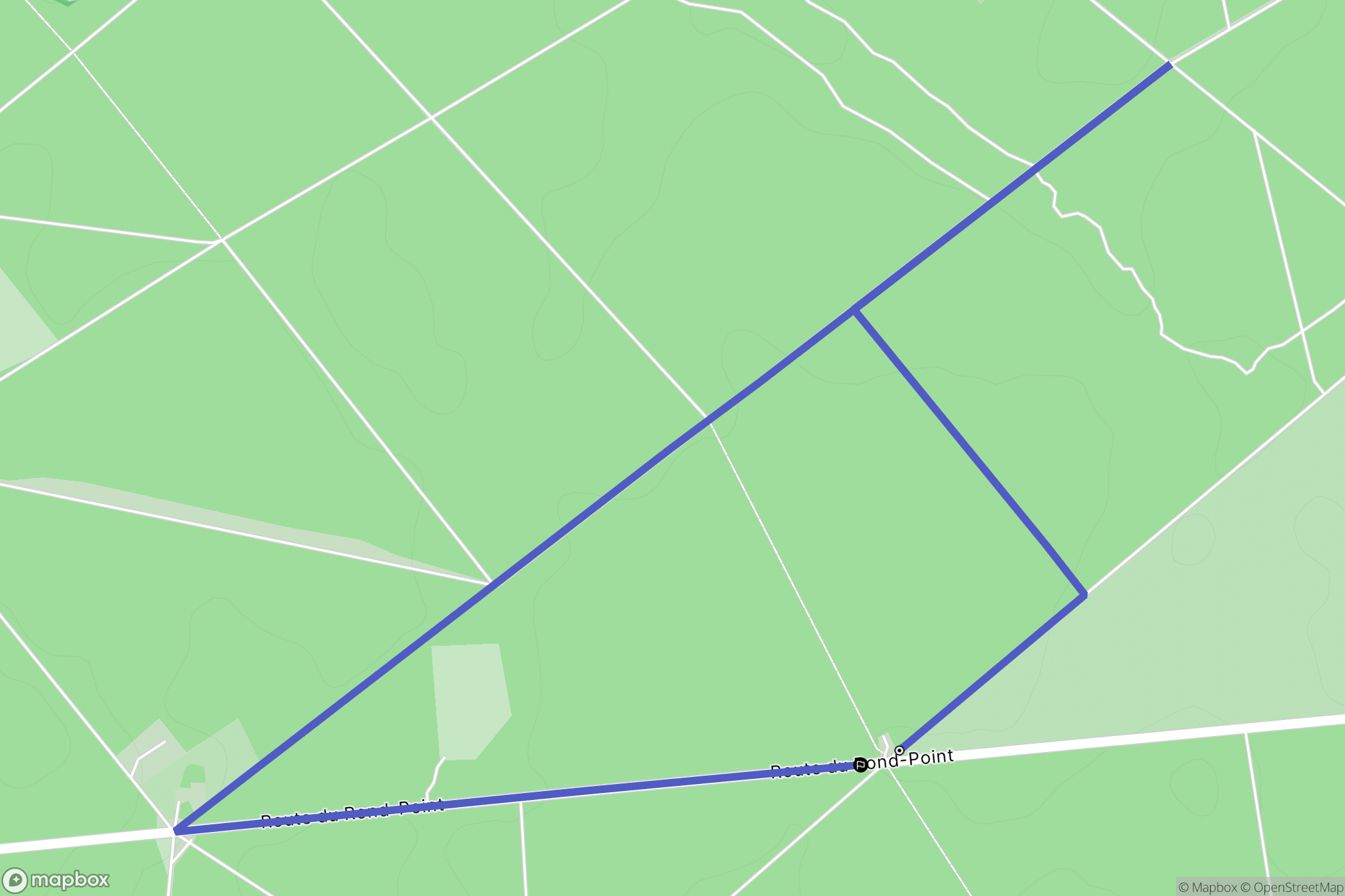 Montfiquet : carte du parcours de randonnée - France