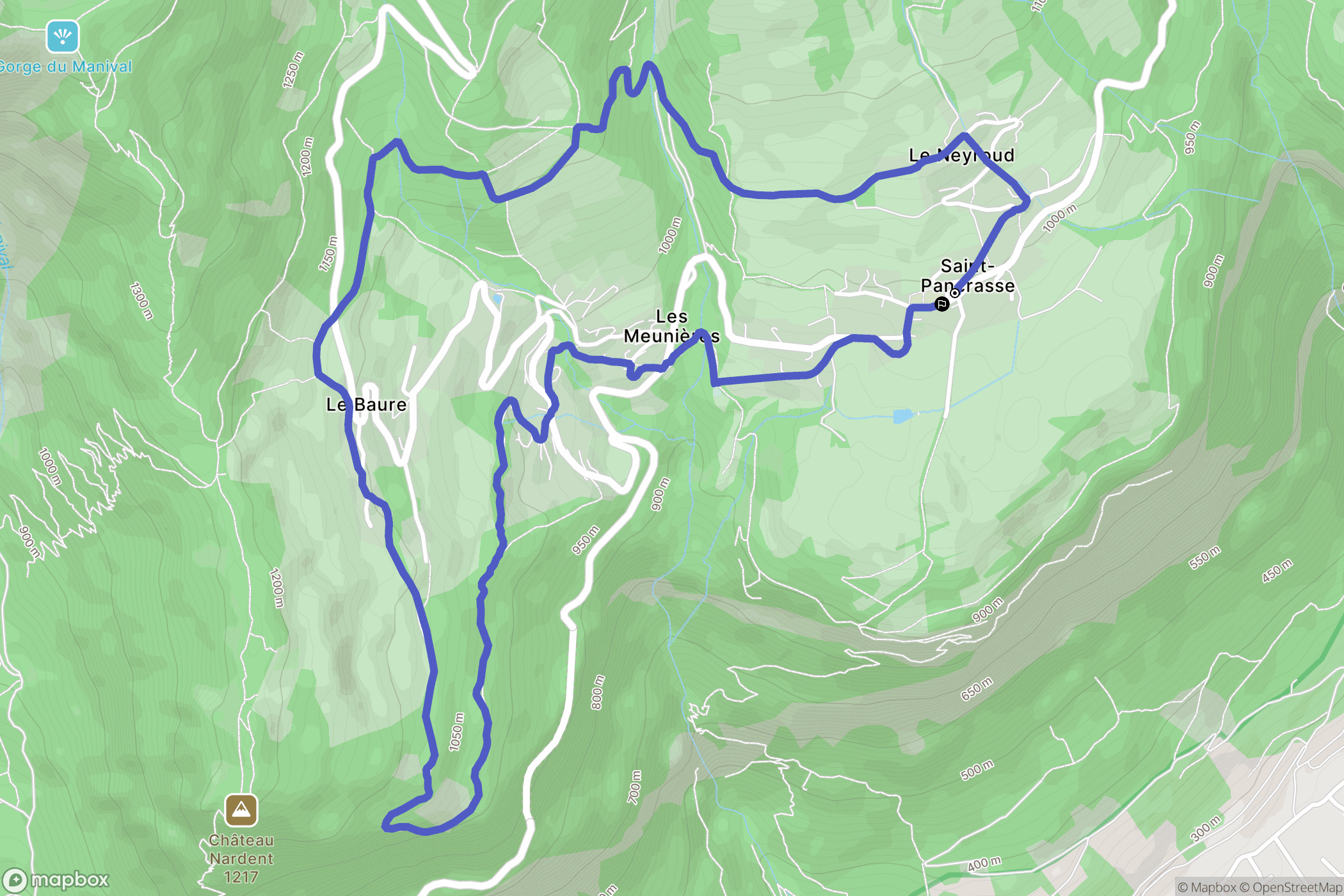Plateau-des-Petites-Roches: routekaart voor buitenactiviteiten - France