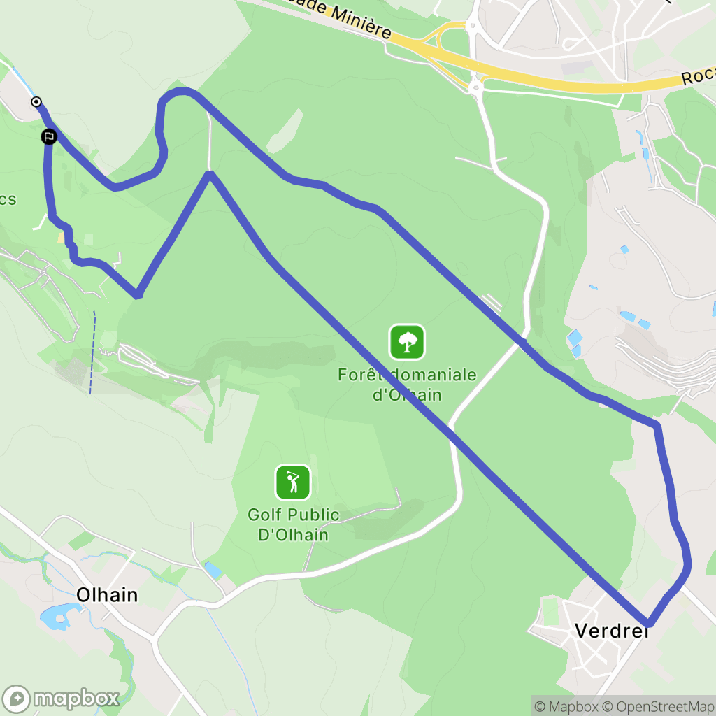 Maisnil-lès-Ruitz : carte du parcours de randonnée - France
