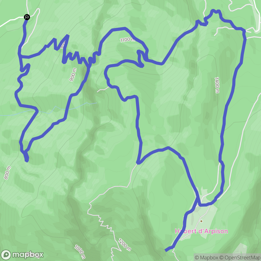 Saint-Laurent-du-Pont : carte du parcours de randonnée - France
