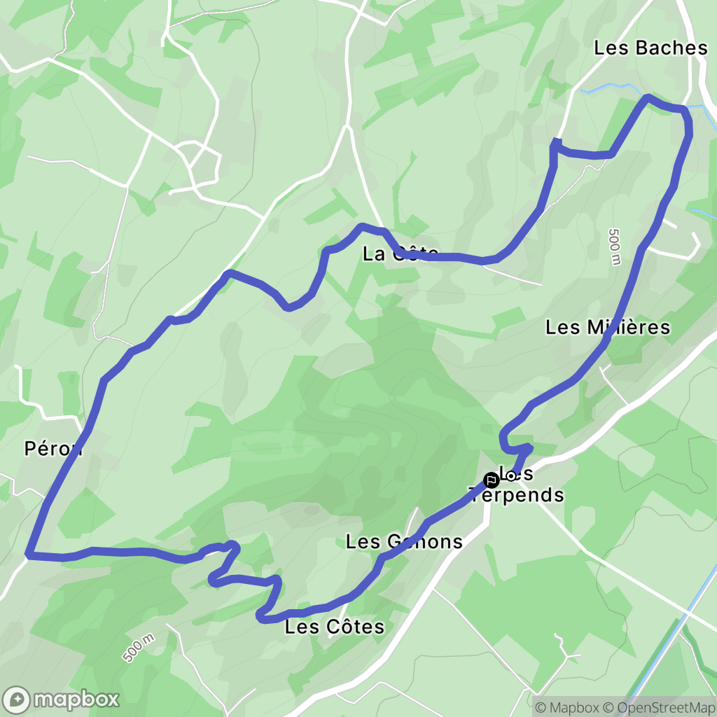 Saint-Laurent-du-Pont : carte du parcours de randonnée - France