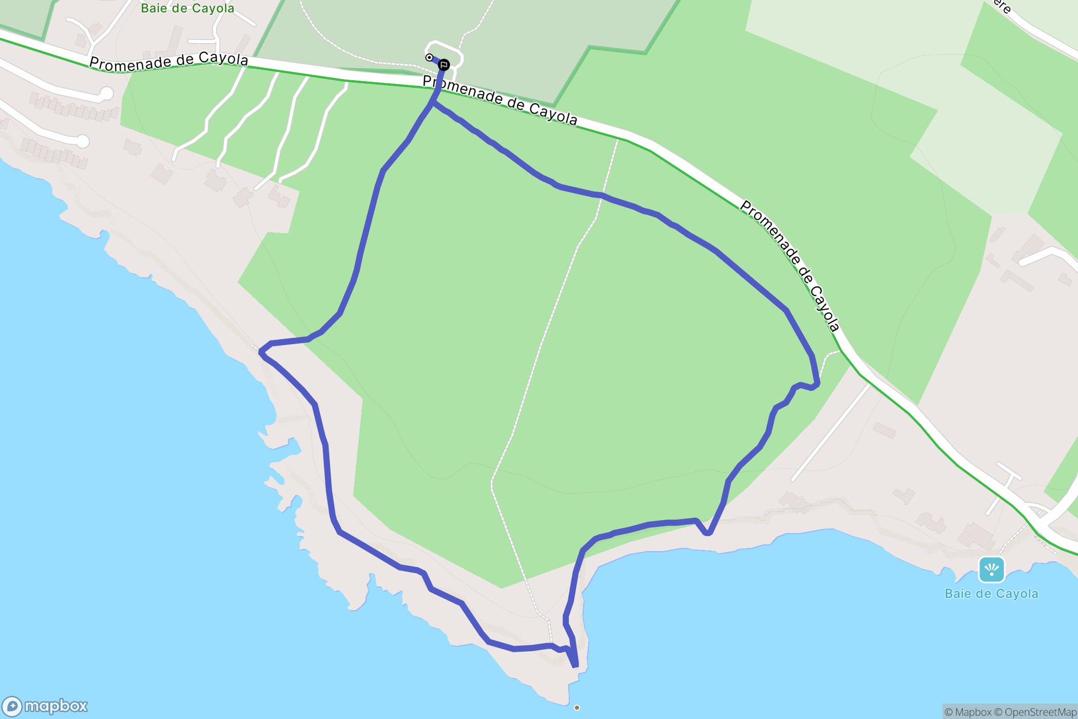 Les Sables-d'Olonne : carte du parcours de randonnée - France