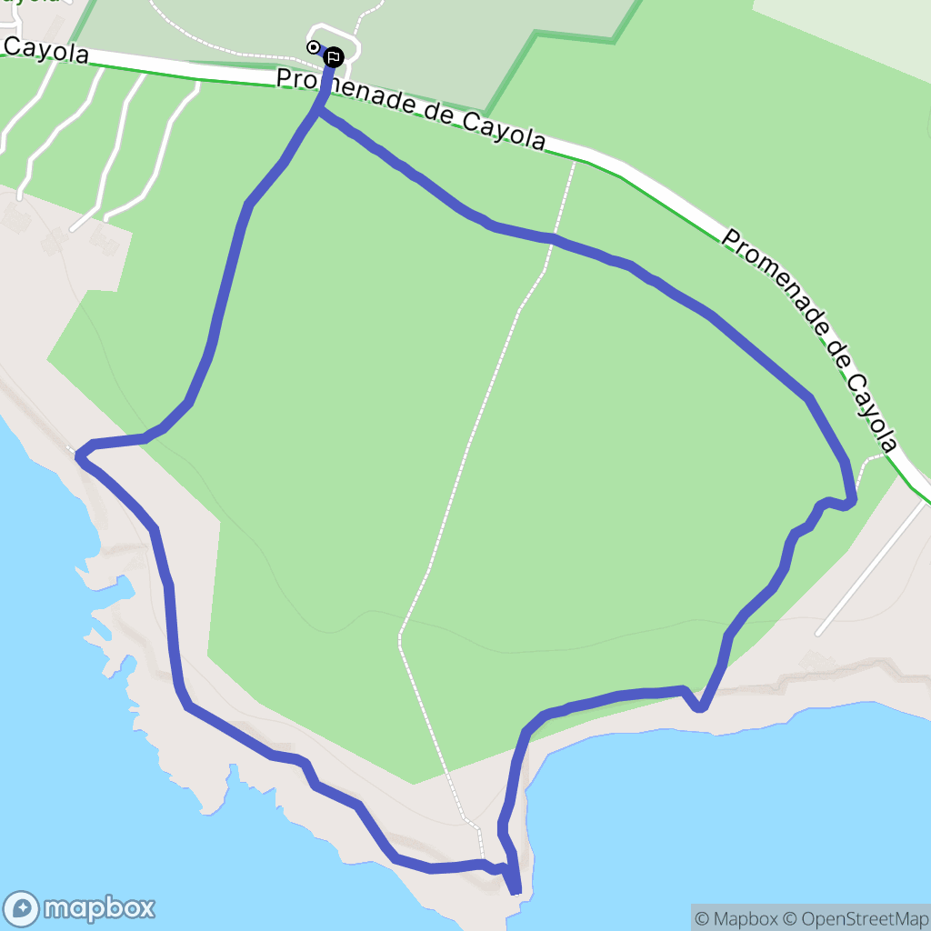 Les Sables-d'Olonne : carte du parcours de randonnée - France