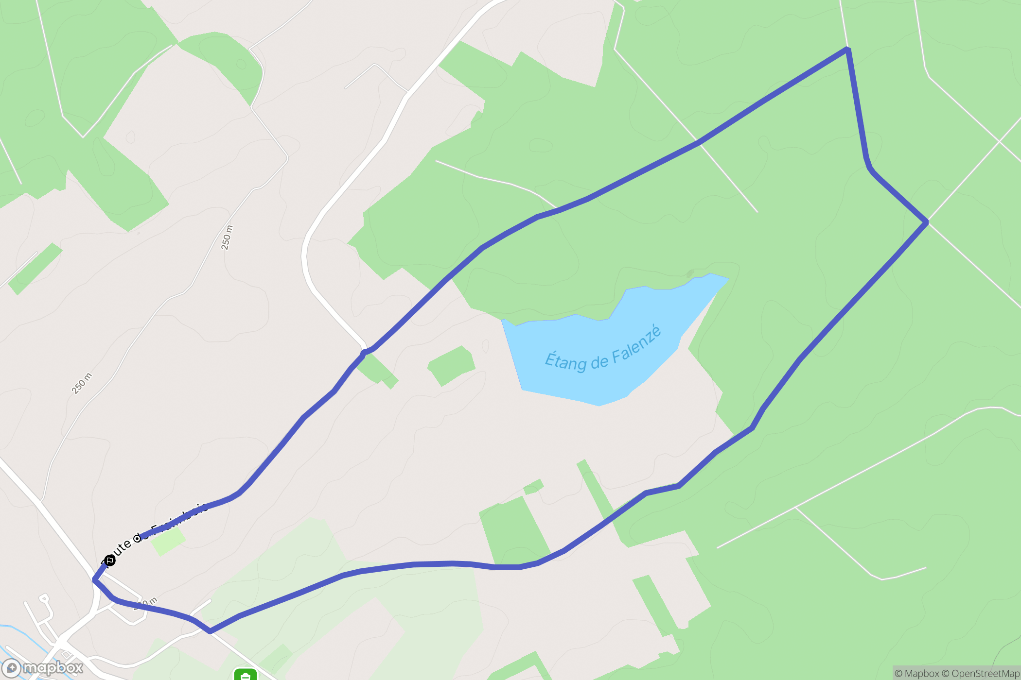 Gerbéviller : carte du parcours de randonnée - France