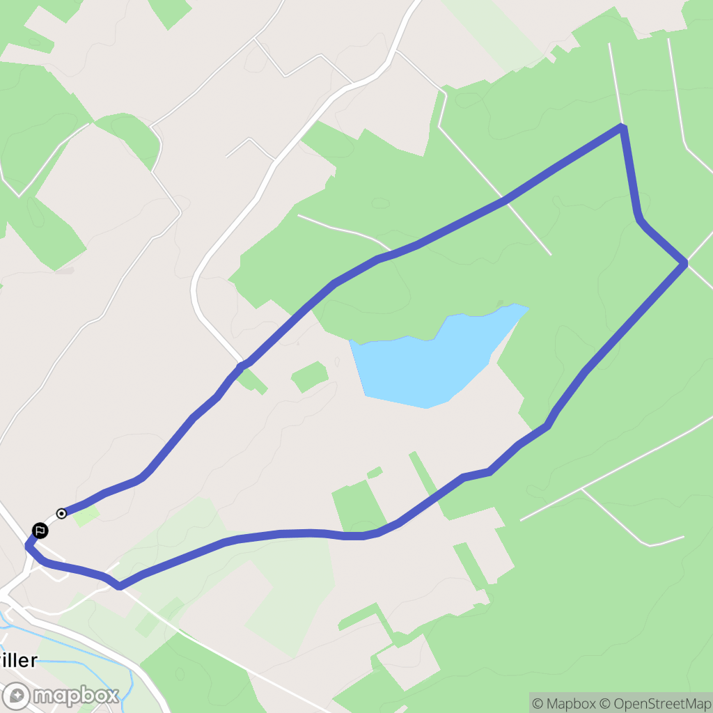 Gerbéviller : carte du parcours de randonnée - France