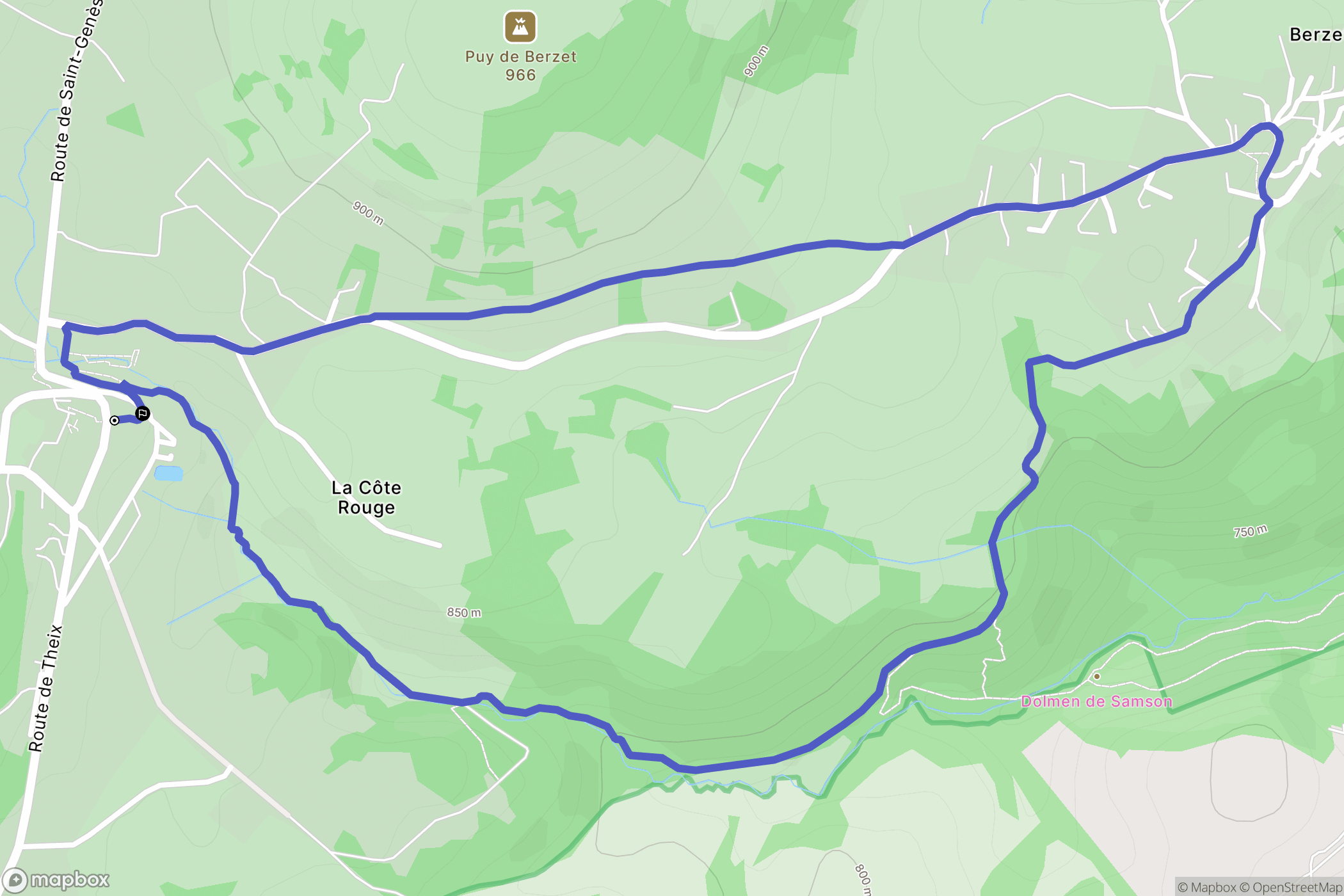 Saint-Gènes-Champanelle: routekaart voor buitenactiviteiten - France
