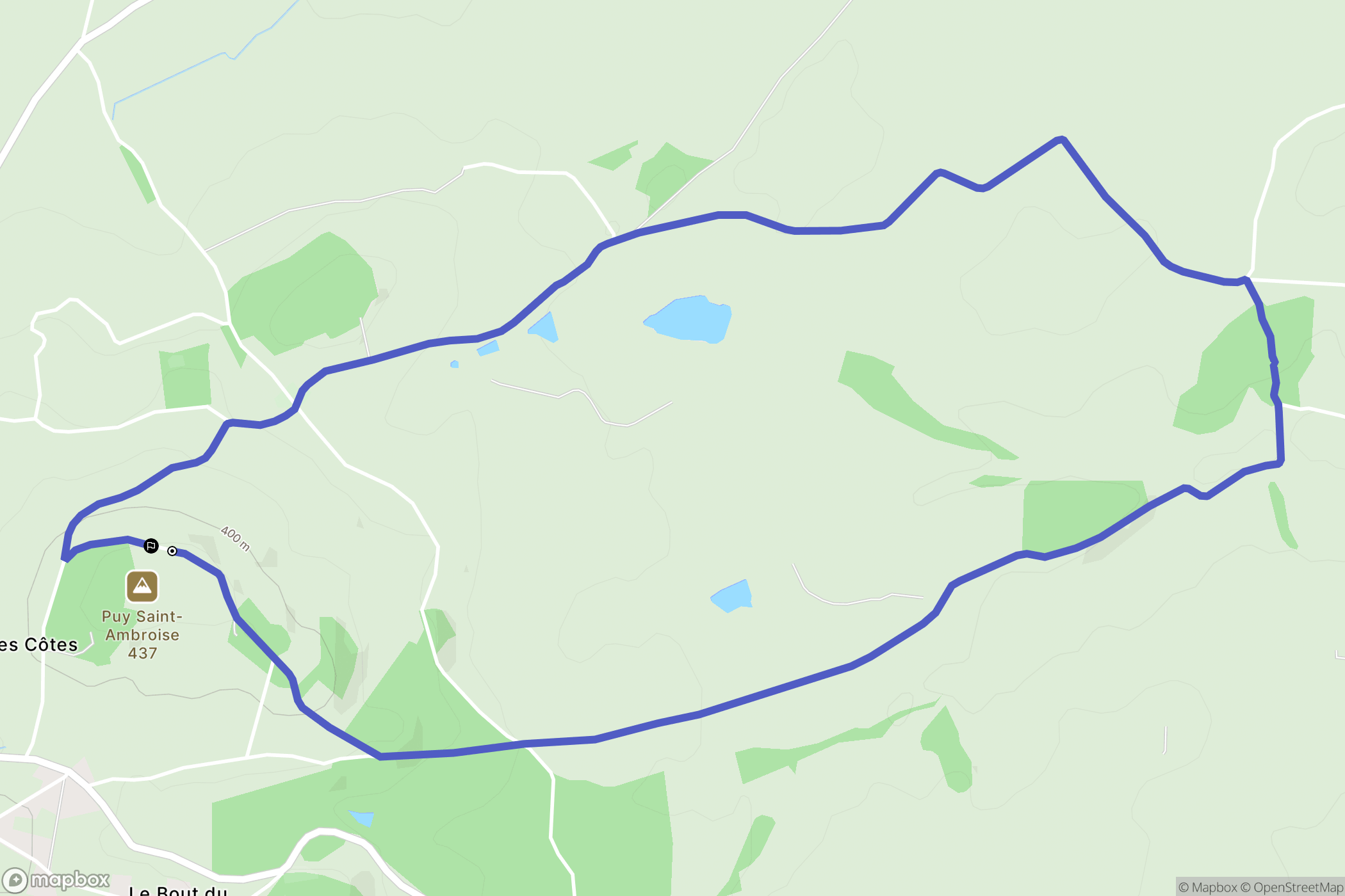 Saint-Léon : carte du parcours de randonnée - France