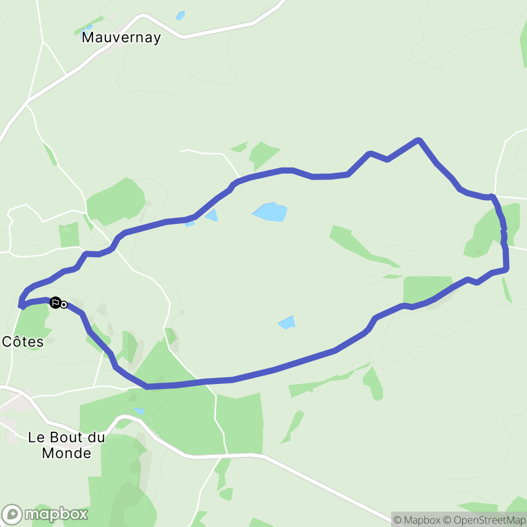 Saint-Léon : carte du parcours de randonnée - France