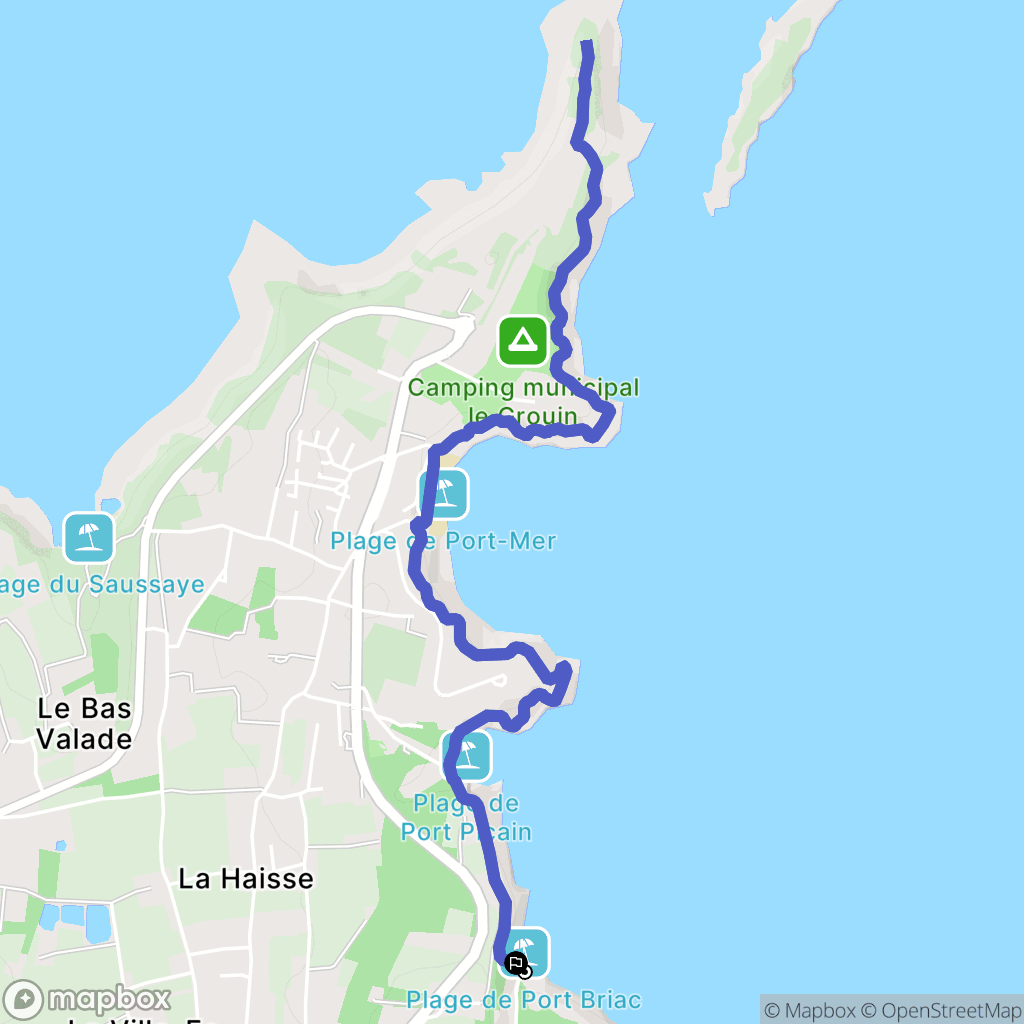 Cancale : carte du parcours de randonnée - France