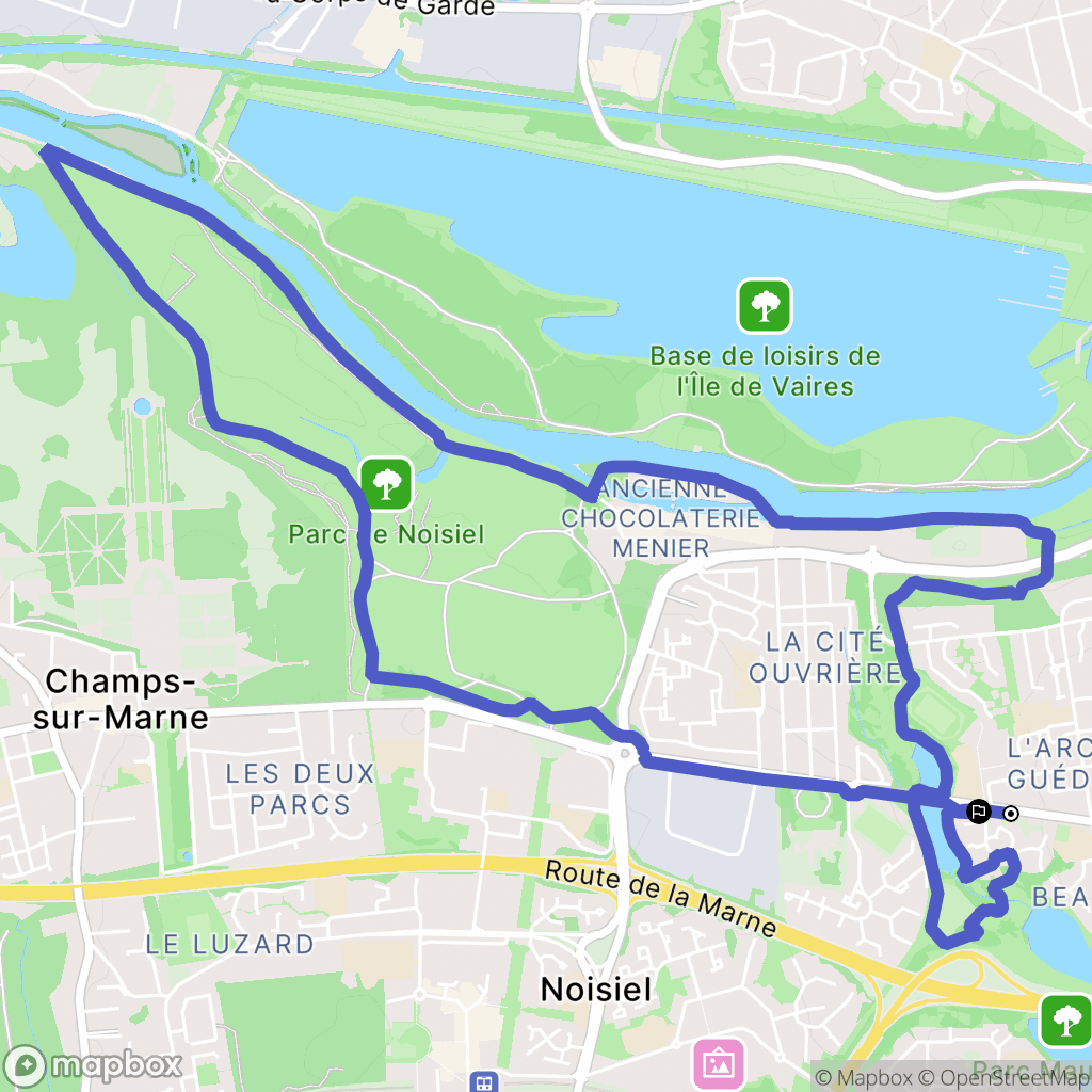 Torcy : carte du parcours de randonnée - France