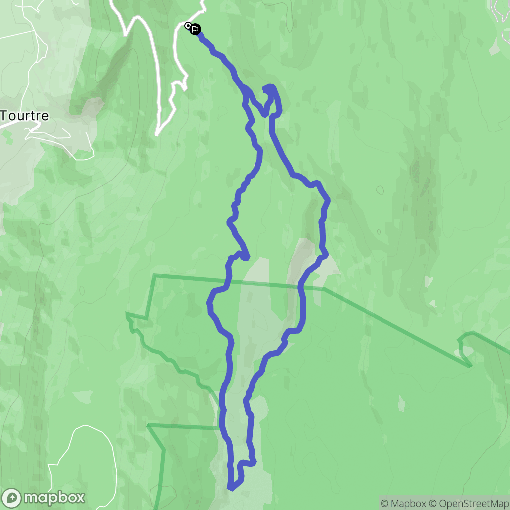 Saint-Martin-en-Vercors : carte du parcours de randonnée - France