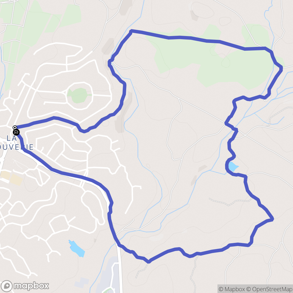 Roquebrune-sur-Argens : carte du parcours de randonnée - France