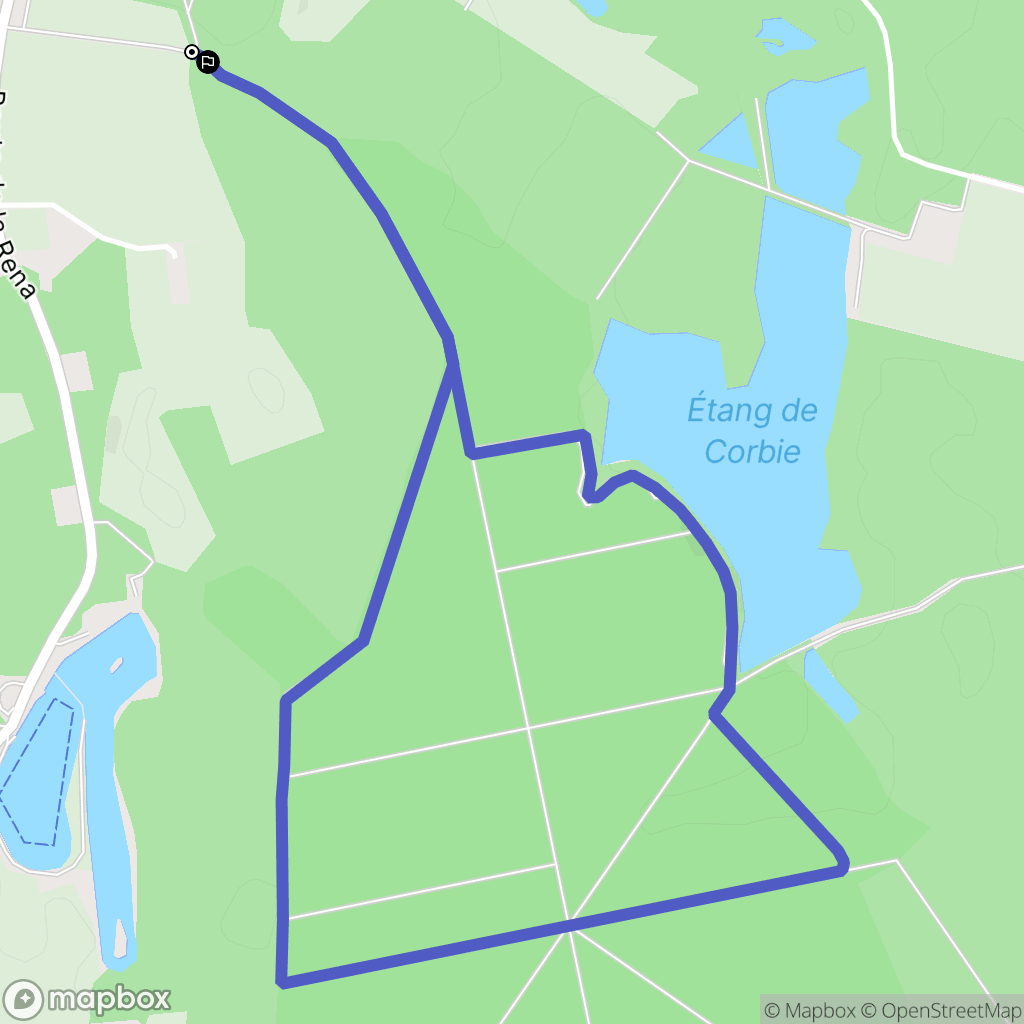 Servas : carte du parcours de randonnée - France