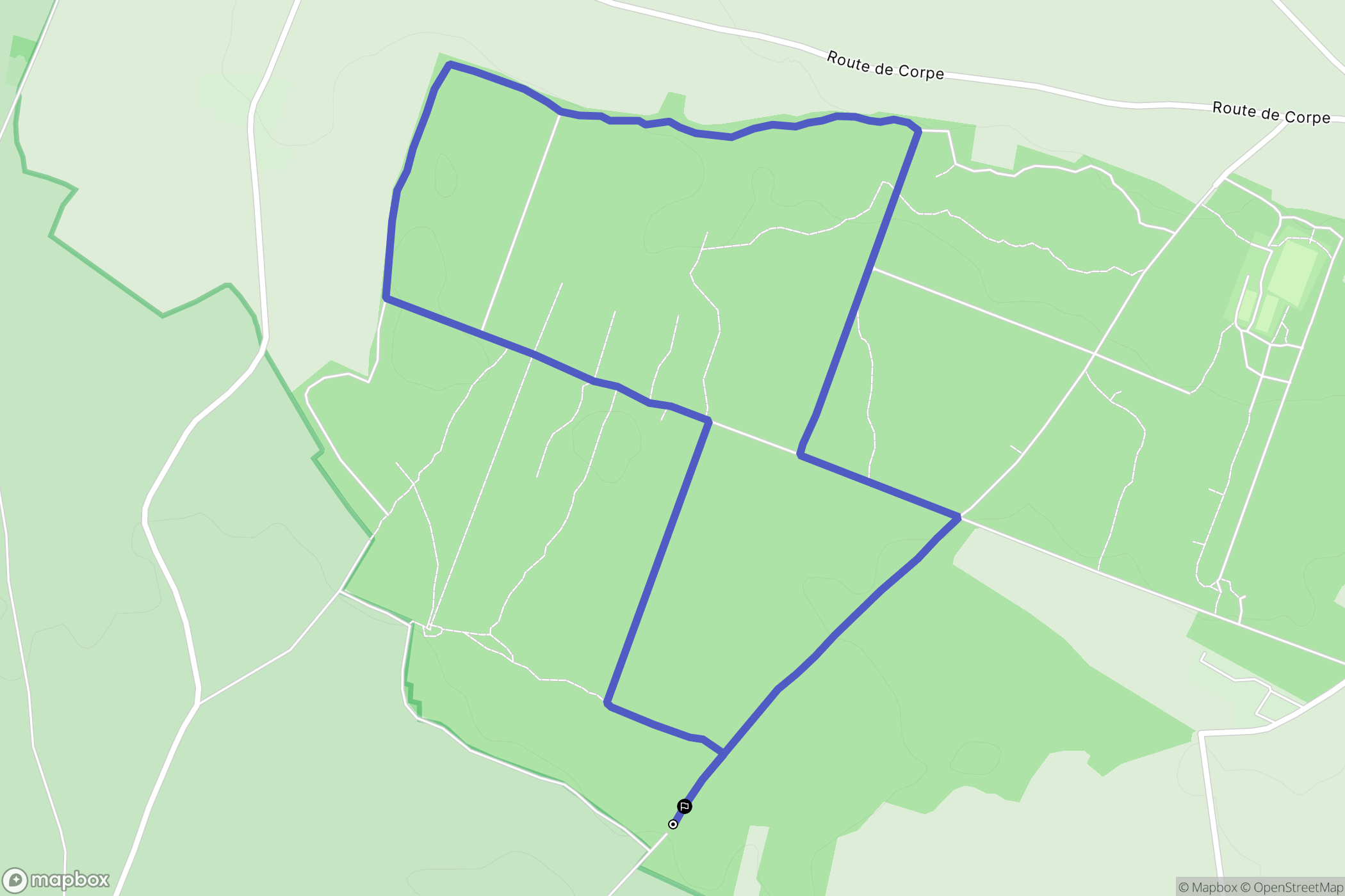 Sainte-Gemme-la-Plaine : carte du parcours de randonnée - France
