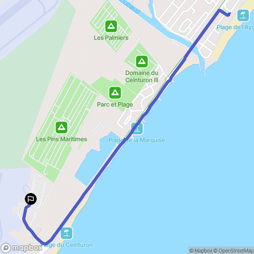 Hyères : carte du parcours de randonnée - France