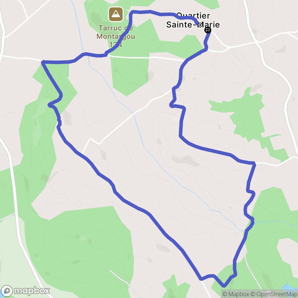 Bonnut : carte du parcours de randonnée - France