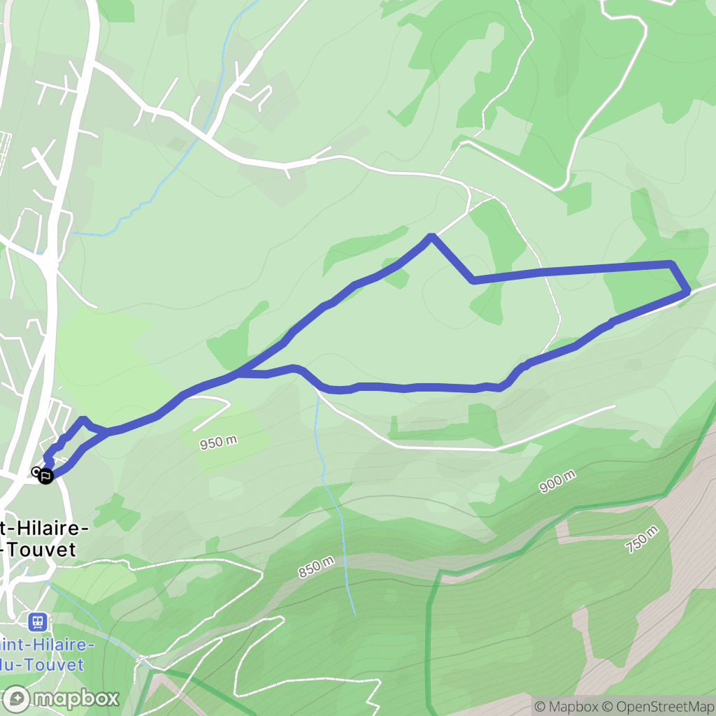 Plateau-des-Petites-Roches : carte du parcours de randonnée - France