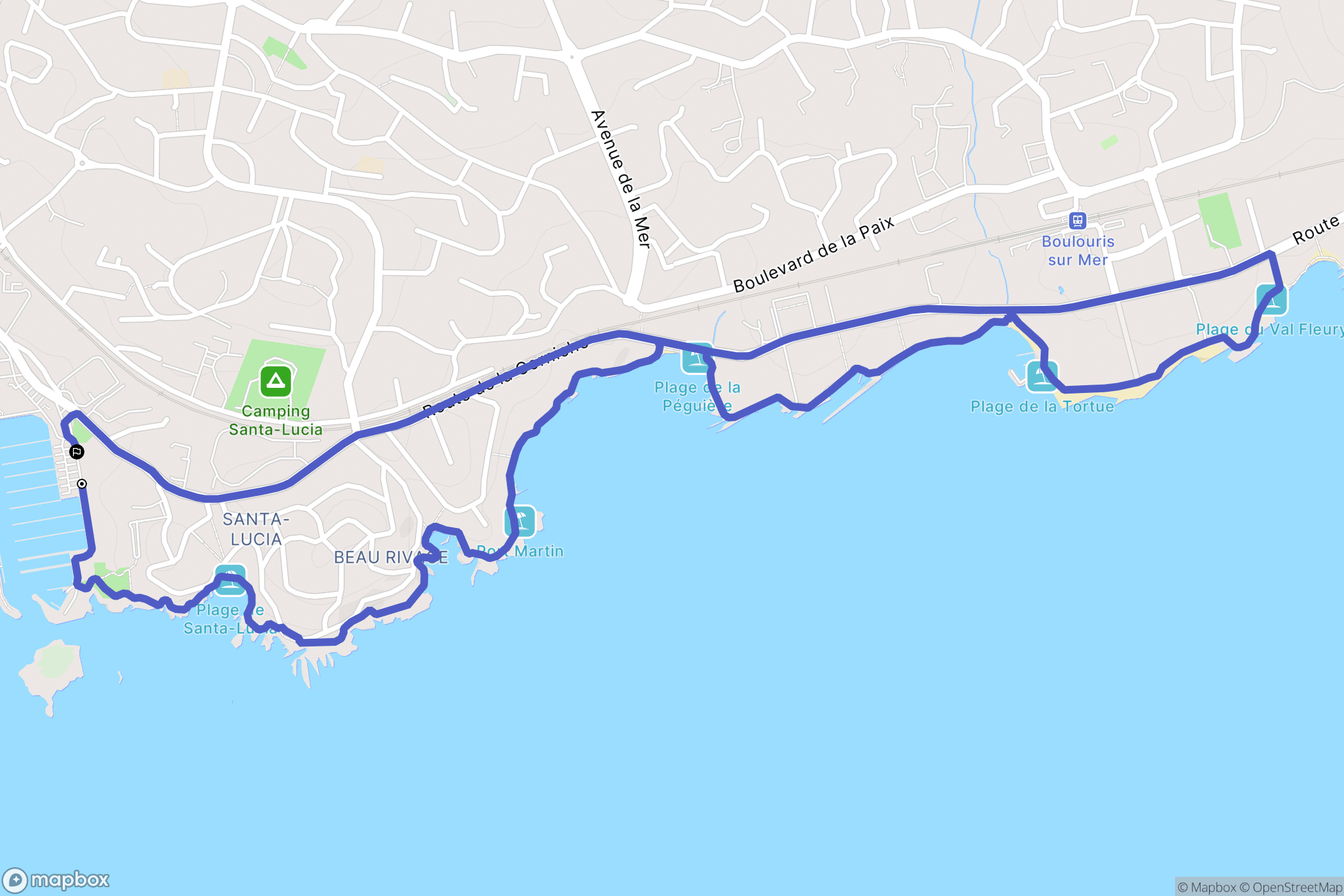 Saint-Raphaël: routekaart voor buitenactiviteiten - France
