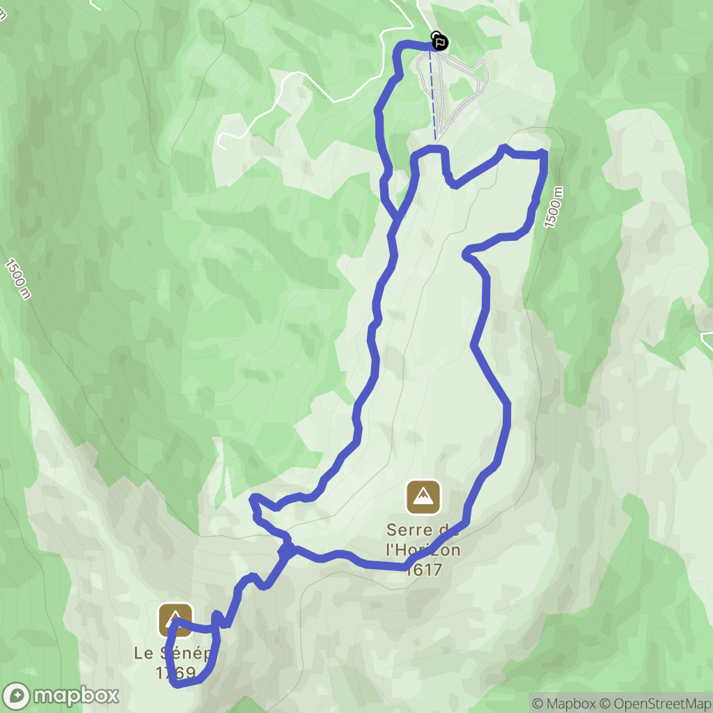 La Motte-d'Aveillans : carte du parcours de randonnée - France